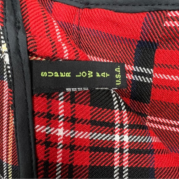 Y2k Super Low Fat Plaid Mini Skirt S - Picture 6 of 6